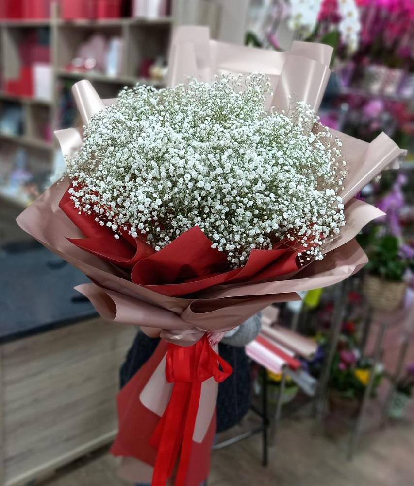 Букет Белые хлопья в Климово Букет цветов из: Гипсофила в Климово