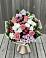 Букет цветов из: Альстромерии, Гвоздики, Розы и Хризантемы в Климово
