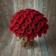 Букет 55 Красных роз Фридом #REPLACE_PRED# Климово
