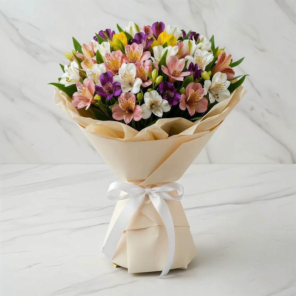 Букет цветов из: Альстромерии в Климово