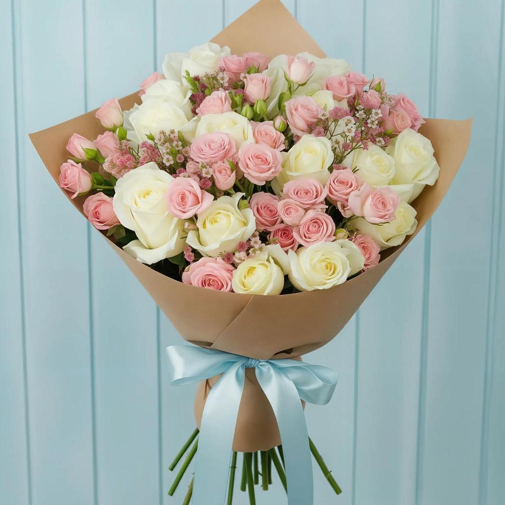 Букет цветов из: Розы в Климово