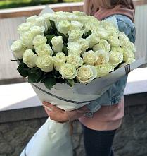 Букет 35 Белых роз в Климово