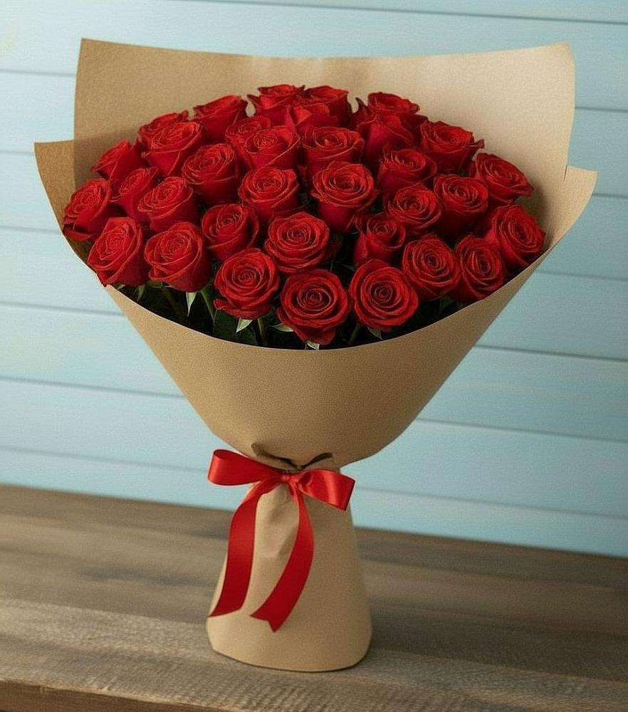 Букет Красные розы Милано в Климово