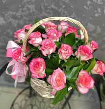 Цветочная композиция из Розы в корзине в Климово