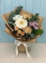 Букет цветов из:  Герберы и Хризантемы в Климово
