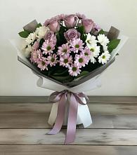 Букет цветов из:  Хризантемы и Розы в Климово