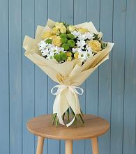 Букет цветов из:  Хризантемы и Розы в Климово