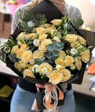 Букет цветов из:  Розы и Лизиантусы в Климово