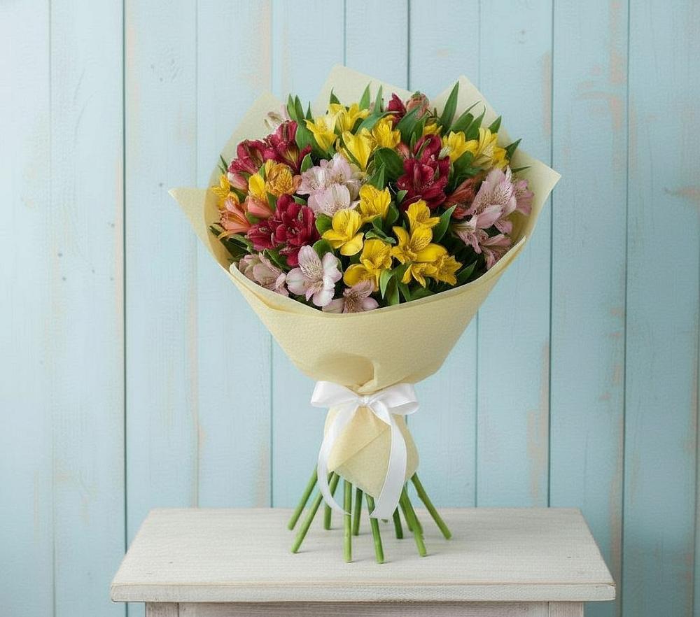 Букет цветов из: Альстромерии в Климово