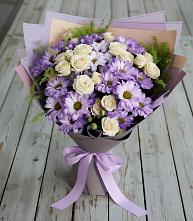 Букет цветов из:  Хризантемы и Розы #REPLACE_PRED# Климово