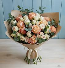 Букет цветов из:  Альстромерии и Розы #REPLACE_PRED# Климово