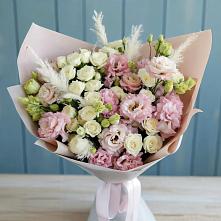 Букет цветов из:  Альстромерии и Розы в Климово